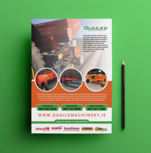 A4 size Advert for Potato Machinery company in Ireland | Graphic Design by JK18