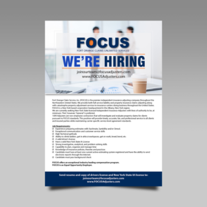 Advertisement Design by VEGA-Designs for Fort Orange Claim Service, Inc. | Design #23475396