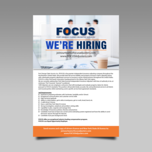 Advertisement Design by VEGA-Designs for Fort Orange Claim Service, Inc. | Design: #23475398