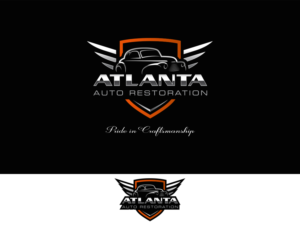 Atlanta Auto Restoration,pride in craftsmanship  | Logo Design by ArtTank