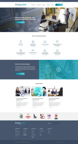 People Power PEO - Web Build for Professional Employment Organization | Web-Design von pentaxial