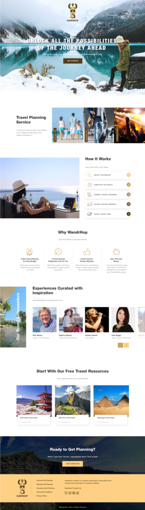 Travel Itinerary Planning Website Redesign | Wix-Design von Vikram M