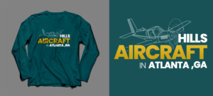 Aviation Operation (Hill Aircraft in Atlanta, GA)  needs catchy T-shirt design that captures Fina... | T-shirt Design by SAI DESIGNS