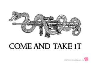 Come and take it tshirt | T-shirt Design by SangBlater