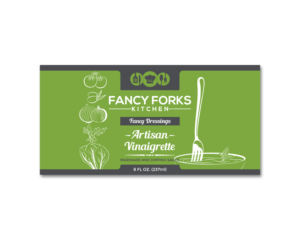 Our company, Fancy Forks Kitchen prepares handmade, wholesome  meals fully cooked and ready to he... | Verpackungs-Design von vpt_creations