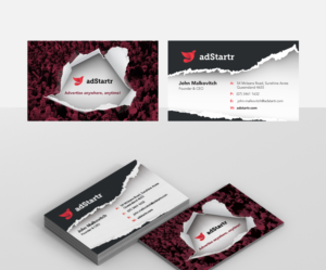 Startup company business card (Media & Advertising) | Visitenkarten-Design von coo.lt