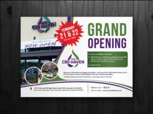 Grand Opening mailer for Your CBD Haven | Flyer-Design von innovative earth