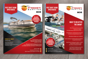 Post Boat Show Open House Flyer Design To Be Handed Out At Boat Show | Flyer Design by alex989