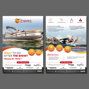 Post Boat Show Open House Flyer Design To Be Handed Out At Boat Show | Flyer Design by aspiremedia