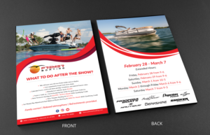 Post Boat Show Open House Flyer Design To Be Handed Out At Boat Show | Flyer Design by Mishuy