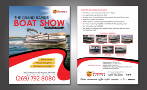 Post Boat Show Open House Flyer Design To Be Handed Out At Boat Show | Flyer Design by GLOW