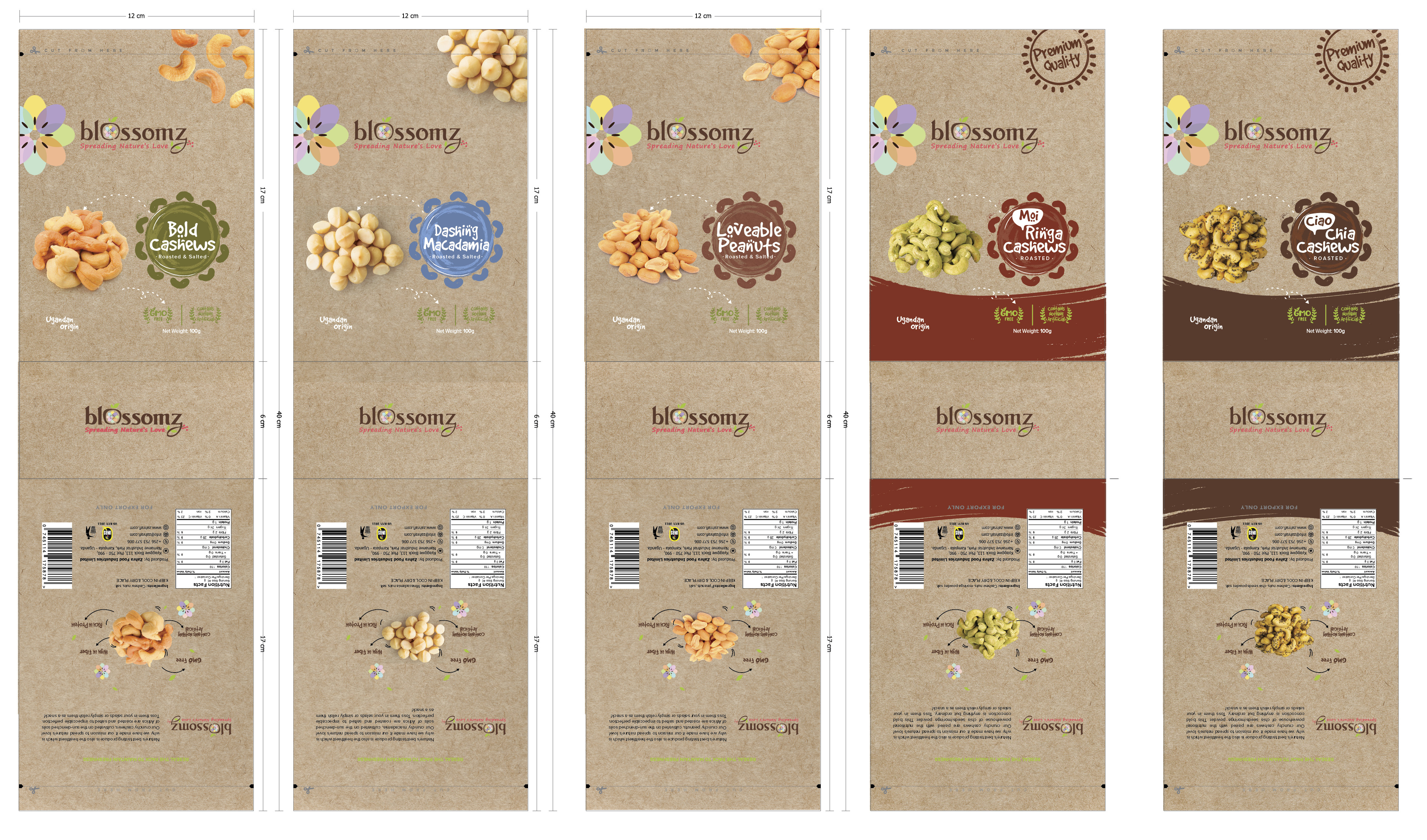 Verpackungs-Design von Sofya Obozkurt für Zahra Food Industries Ltd | Design #23618995