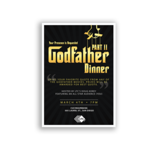 NIC Conference Godfather Dinner | Graphic Design by IndreDesign