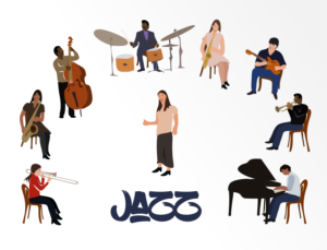 Non-Profit Needs Jazz Band Design Scenes | Grafik-Design von design.bb