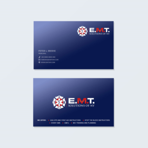 Business Card Design by inspiredart for EMTS NY, LLC | Design #23677675