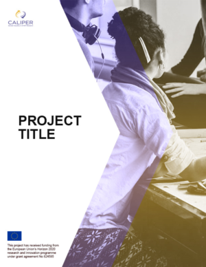 CALIPER EU Project Word Template | Word Template Design by BMSA