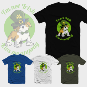 I'm not Irish. Kiss me anyway. | T-shirt Design by Tomi Ax