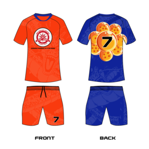 Dragon Ball Z Themed soccer uniforms | T-shirt Design by NILDesigns