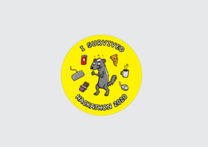 Honey Badger Hackathon Sticker | Illustration Design by Brodie