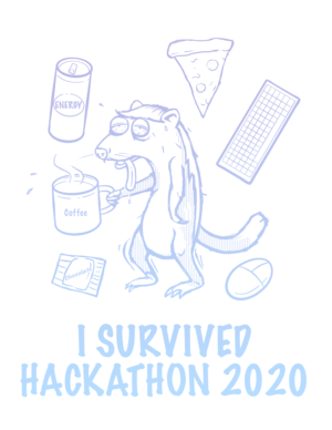 Honey Badger Hackathon Sticker | Illustration Design by jamesmccue1