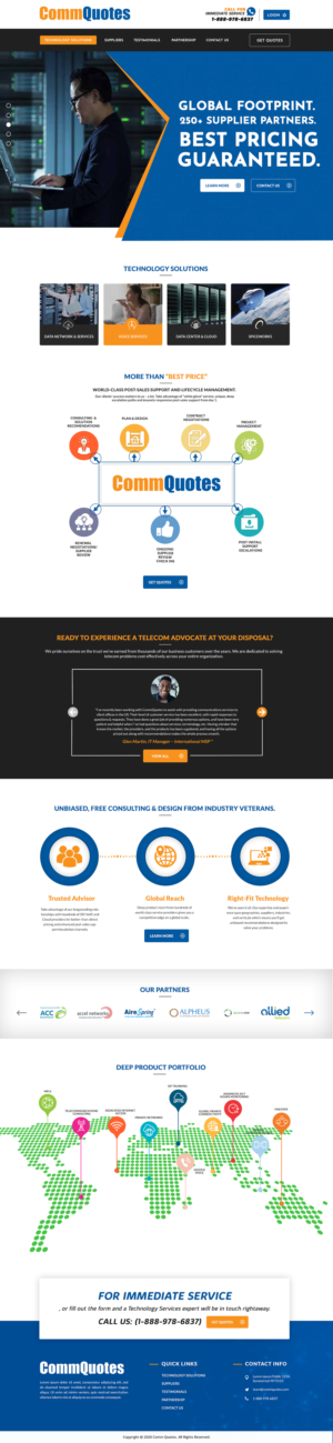 PPC Landing Page For Technology Consultant | Landing Page-Design von SAI DESIGNS