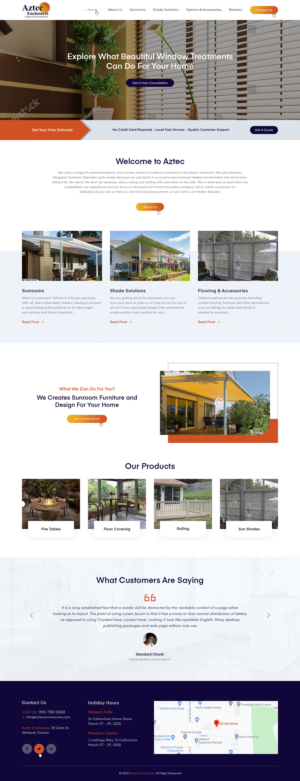 Website for Outdoor Furniture, Sunroom and life style design | Web Design by Ved Web Services