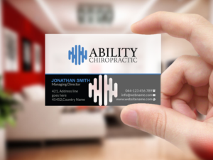 Business Card Design by Creations Box 2015 for Ability Chiropractic | Design #23727276