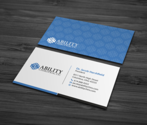 Business Card Design by MDesign for Ability Chiropractic | Design #23755872