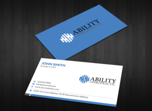 Business Card Design by Musa. A for Ability Chiropractic | Design #23731319