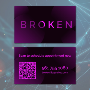 B R O K E N  | Business Card Design by Nadz10