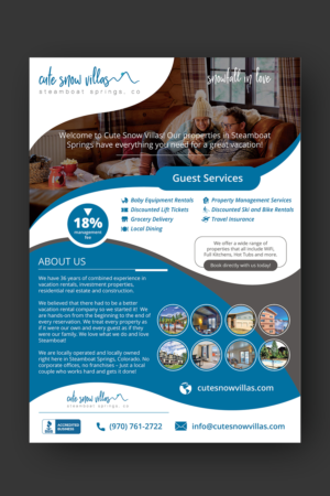 Vacation Rental business needs a prospective client flyer | Flyer Design by Nightmist