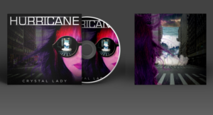 CD Cover artwork for The American Rock Band "Crystal Lady" | CD Cover Design by SAI DESIGNS