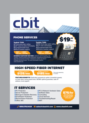 IT Services, Internet & Telephone Brochure | Broschüren-Design von Benson M.