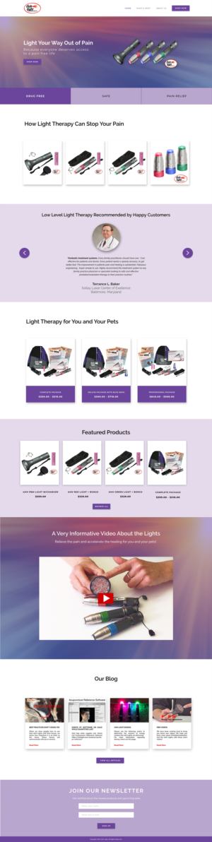 medical equipment home page redesign | Web Design by Kzodiackgraphs