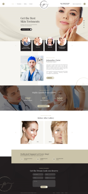 website for Facial Plastic Surgeon | Web Design by Ved Web Services