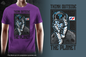 National Space Society Slogan #1 | T-shirt Design by G3K