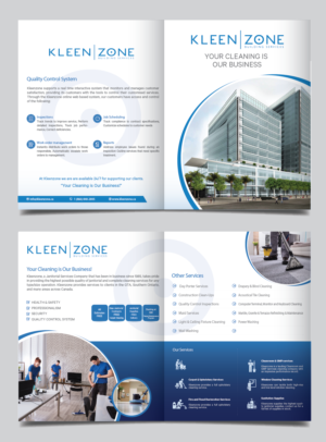 Kleenzone services brochure | Broschüren-Design von alex989