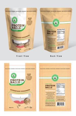 Product design for super-food protein snacks | Etikett-Design von artgroup 48