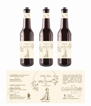 Polish brewery needs BEER LABEL design for WEDDINGS | Etikett-Design von OroojF