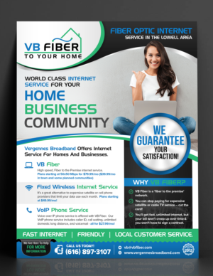 2020 Fiber Internet Service Now Available | Flyer Design by SAI DESIGNS