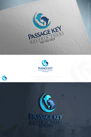 Passage Key Dolphin Tours  / 941-702-2022 | Logo Design by sez_inn