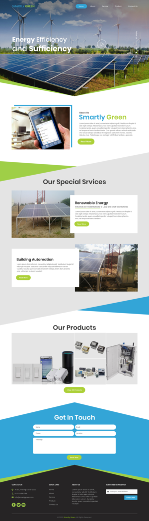 website design for an energy technology company  | Web Design by sai.designer87