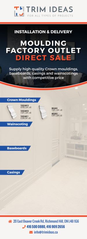 Moulding supply company needs a  Door Hanger Design | Graphic Design by Hristo Itchov