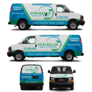 Inground sprinkler service and installation company requires a van wrap | Car Wrap-Design von Yoga Tri