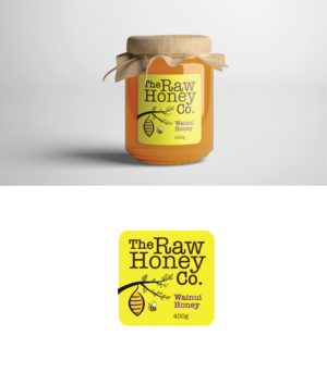 The Raw Honey Co.  / The Raw Honey Company | Label Design by dennisdesigns