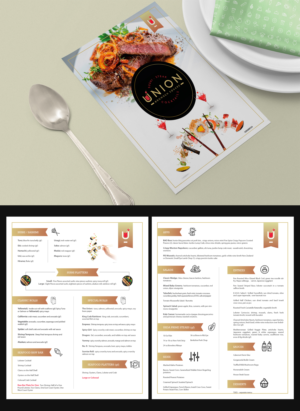 Union Sushi & Steak Dinner Menu | Menu Design by logoQ