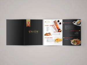 Union Sushi & Steak Dinner Menu | Menu Design by nafizrahat