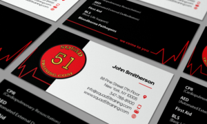 Squad 51 Training is our company name. and instruction | Business Card Design by coo.lt