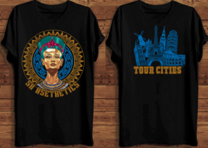 world tour style Tshirt design for our shop | T-Shirt-Design von creative gravity