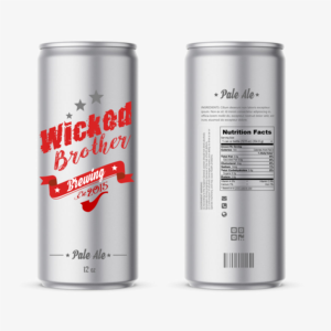 Wicked Brother Brewing | Label Design by elveneclipse